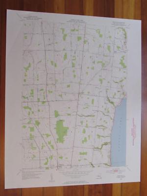 Romulus New York 1955 Original Vintage USGS Topo Map