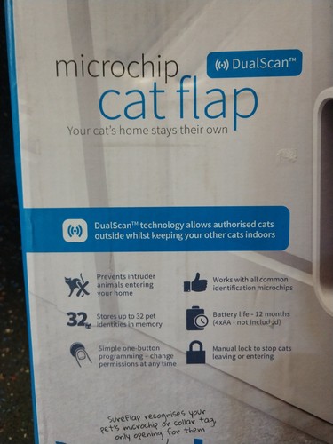 SureFlap DualScan Microchip Cat Flap Door - (Never Used or Installed)