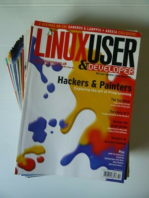 (18) Back Issues LINUX USER & DEVELOPER Magazine 42-186 No Discs UK