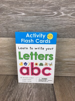 Wipe Clean Flash Cards Learn To Write Your Letters ABC Early Learning Homeschool