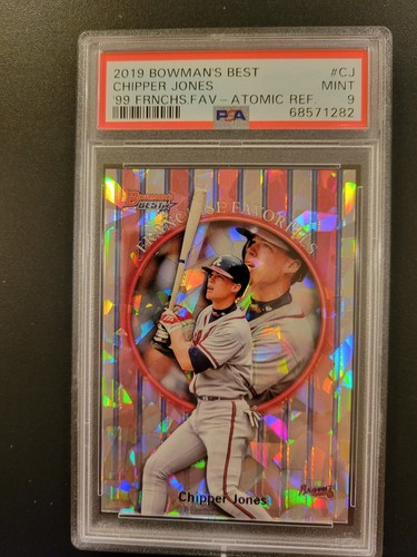 Chipper Jones 2019 Bowman's Best Franchise Favorites Atomic