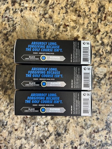 NIKE 12 Golf Balls RZN Tour Black Tour Level Distance Mid-Spin Control 4 Pack