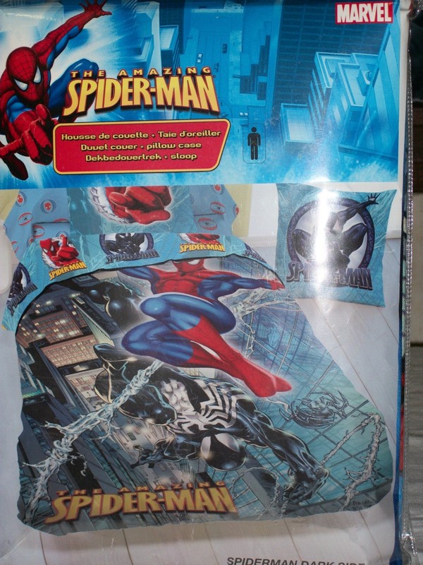 Parure Spidermann En Coton -140x200-Neuf Tres Sympa !!!