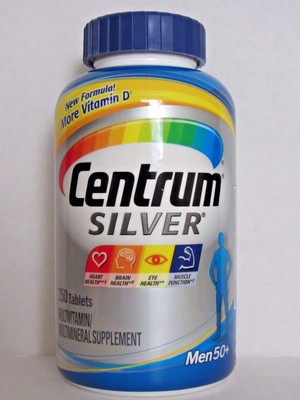 Centrum Silver Multivitamin Multimineral Supplement for MEN 50+, 250 Tablets