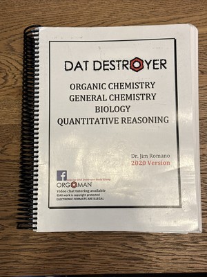 DAT Destroyer and Math Destroyer 2020 version Dr. Jim Romano Pre-owned (Like New