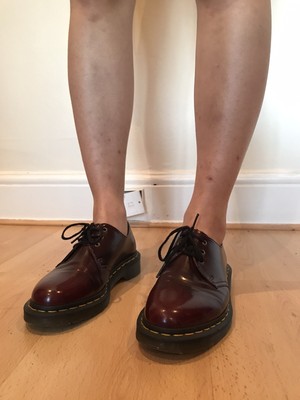 dr martens vegan 1461 cherry red
