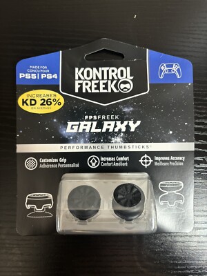 Black Galaxy Kontrol Freek 1 Mid Rise 1 High Rise PS4/PS5 Controllers Accesory