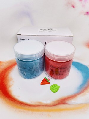 Cloud Slime Kit with Watermelon & Mint Charms - Scented DIY Slim Kids 2-Pack