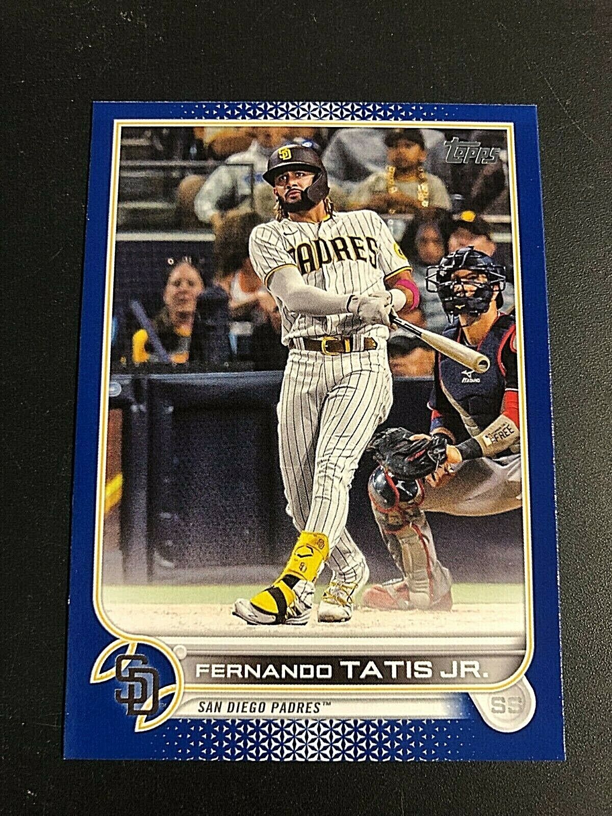 FERNANDO TATIS JR. 2022 Topps Series 1 BLUE Parallel Card FERNANDO TATIS JR. 2022 Topps Series 1 BLUE Parallel Card