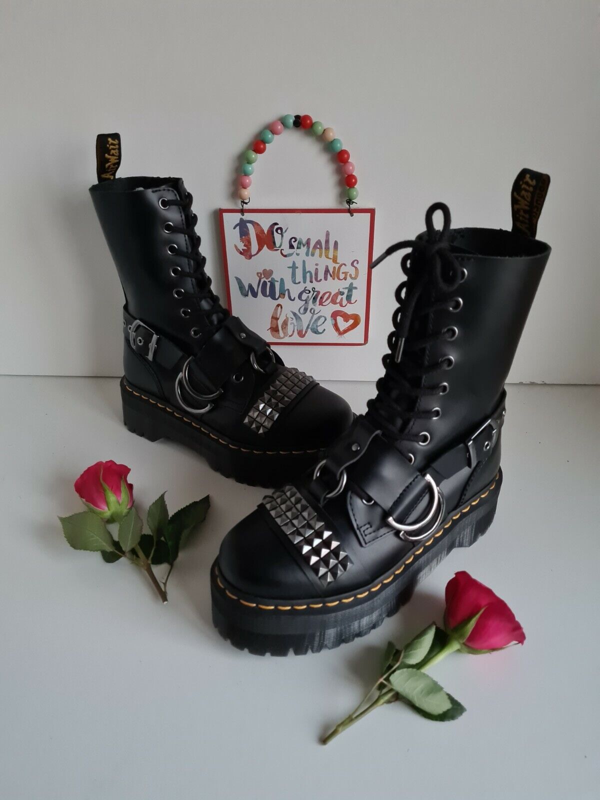 Dr Doc Martens Jadon Hi stud buckle strap platform quad Dr Doc Martens Jadon Hi stud buckle strap platform quad