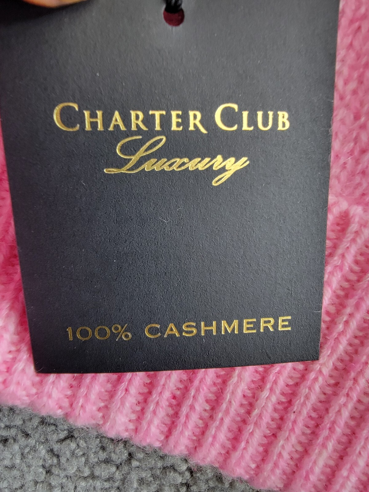Charter Club 100% Cashmere Cuffed Beanie Women's One Size Bubblegum Heather - Picture 13 of 14