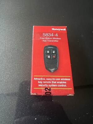 Brand New Honeywell 5834-4 Button Wireless Key Fob