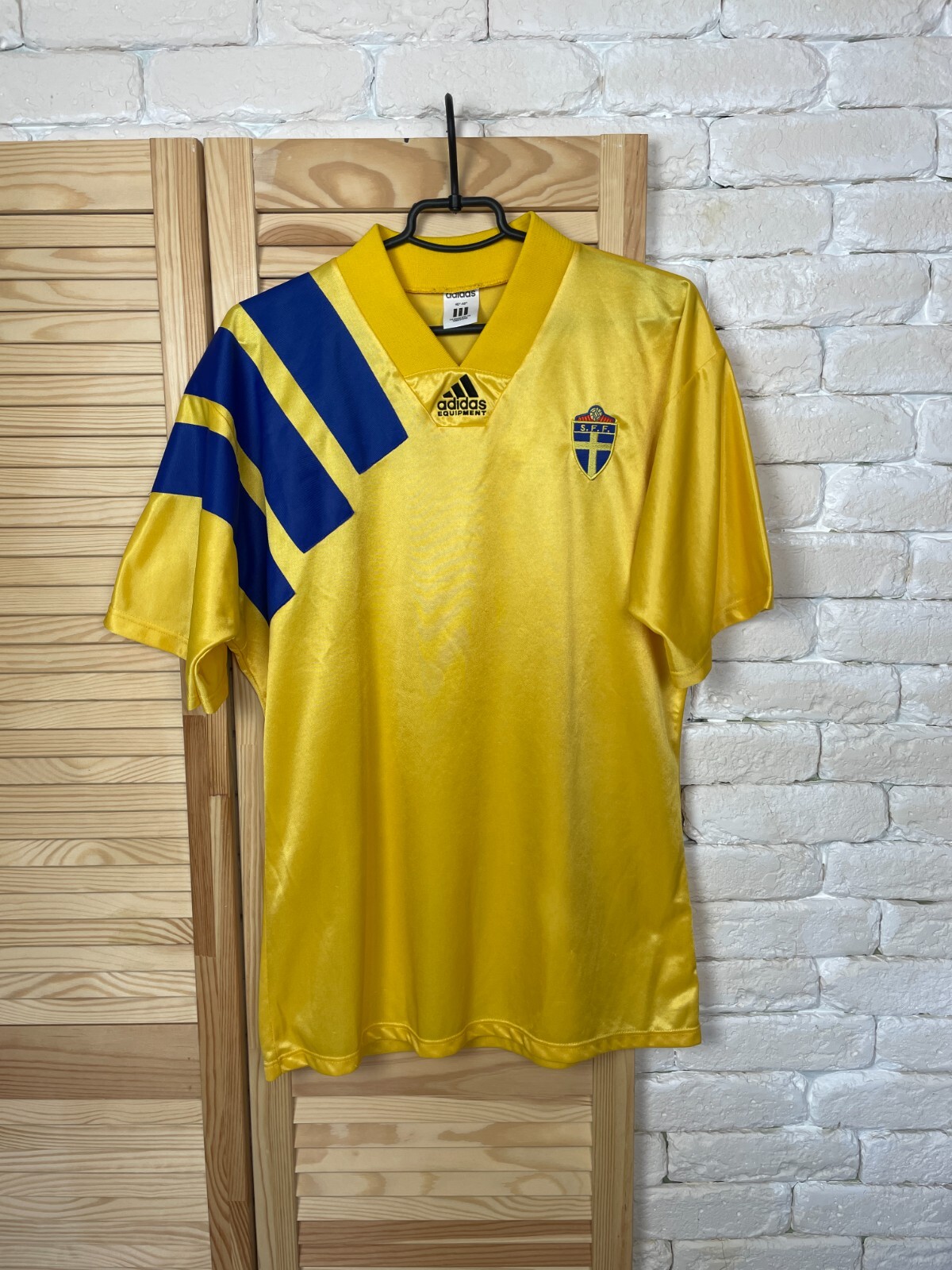adidas ゲームシャツ スウェーデン代表 SFF サッカー Tシャツ