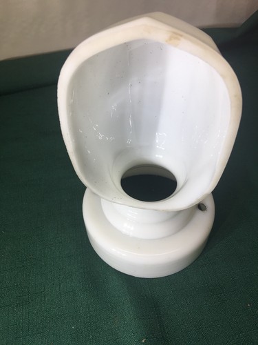 Milk Glass Bathroom Wall Sconce Light Fixture