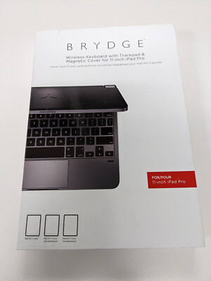 Brydge 11 Pro+ Wireless Keyboard w Trackpad for iPad Pro 11-inch 1st/2nd/3rd Gen