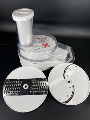 Oster Regency Kitchen Center White Food Processor Shred Slice Salad Sling 3 Disc