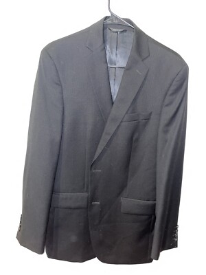 Marc Anthony Mens Suit Jacket Black 38RBlazer Wool Sport Coat Business Work