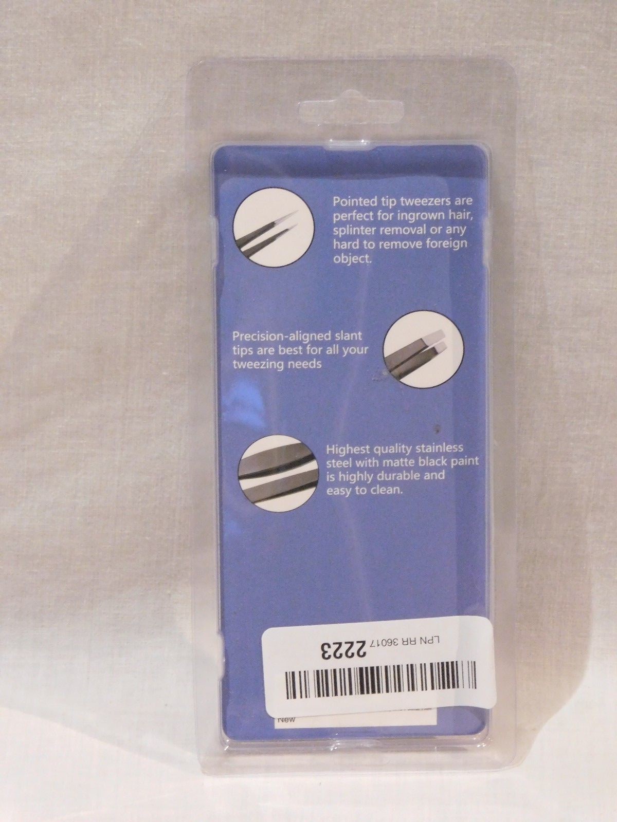 Equinox Professional Tweezers Set - 2 Pack of Slant-Tip and Pointed-Tip Tweez...