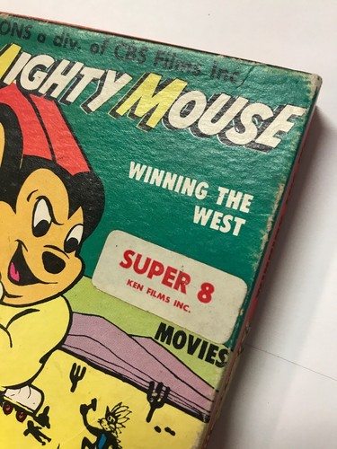 MIGHTY MOUSE, WINNING THE WEST, vintage SUPER 8 KEN HOME FILM