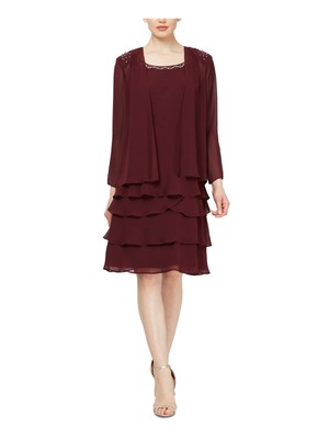 

Женская бордовая куртка SLNY с длинными рукавами и круглым вырезом. Размер, Burgundy, 9170388