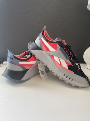 Reebok CL Legacy Grey Black Coral Mens Fashion Athletic Running Sneakers GZ3858