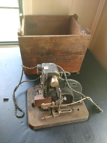 Vintage Wyman Hot Foil Gold Stamping Machine Model B With Original Case Box