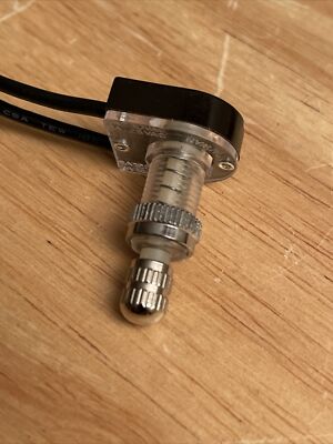 New Old Stock Nickel Rotary Turn on off Canopy lamp appliance Switch