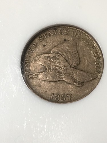 1857 Flying Eagle Cent PCI graded