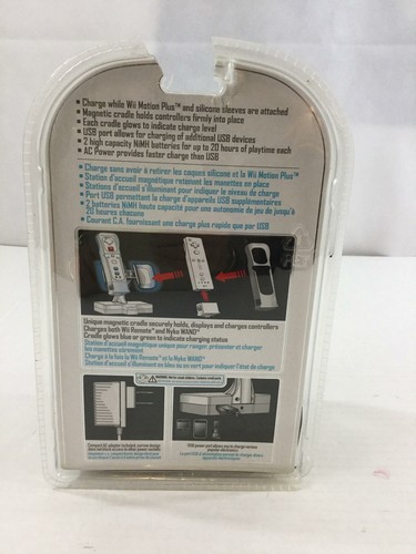 Wii Nyko Charge Base Controllers New Nintendo Remote Motion Plus Sealed Package
