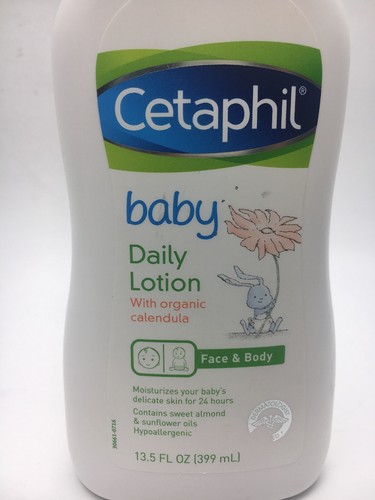 Cetaphil Baby Daily Lotion w/ Organic Calendula, 13.5 oz Face & Body New C24 C