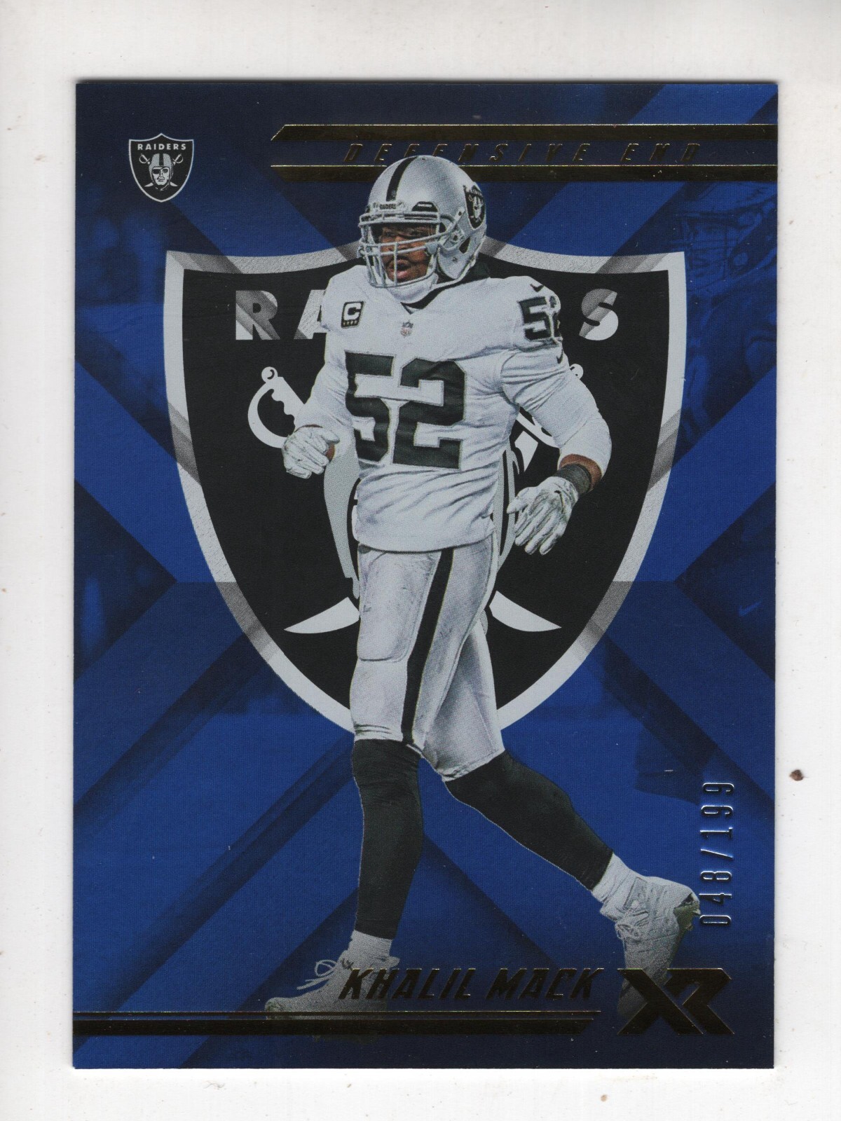 マニング18 2018 Panini XR Blue #48 Khalil Mack 048/199 | eBay