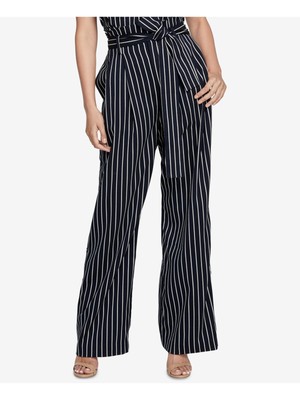 

RACHEL ROY Женские широкие брюки в темно-синюю полоску Piper, Navy, RMFB023559RW