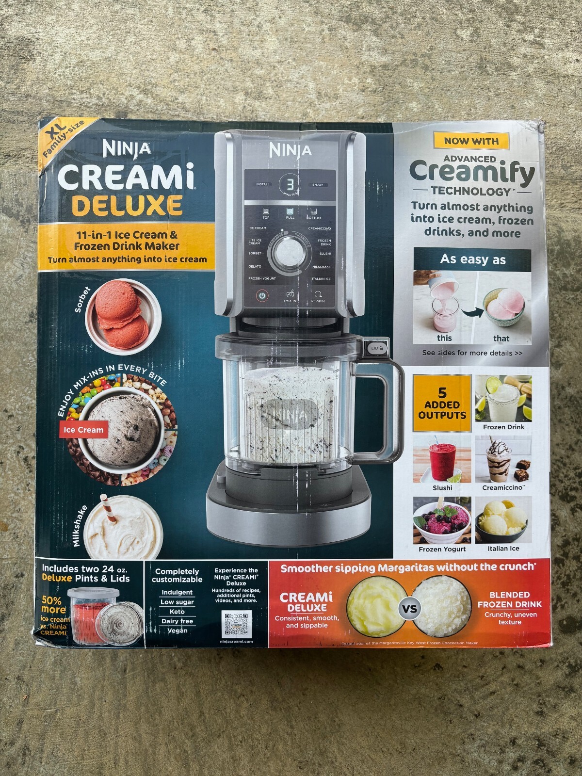 New Ninja CREAMi Deluxe 11-in-1 Ice Cream and Frozen Treat New Ninja CREAMi Deluxe 11-in-1 Ice Cream and Frozen Treat