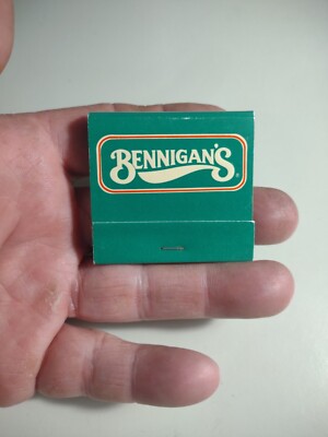 Vintage Bennigan's Restaurant Collectible Advertising Full Unused Matchbook NOS
