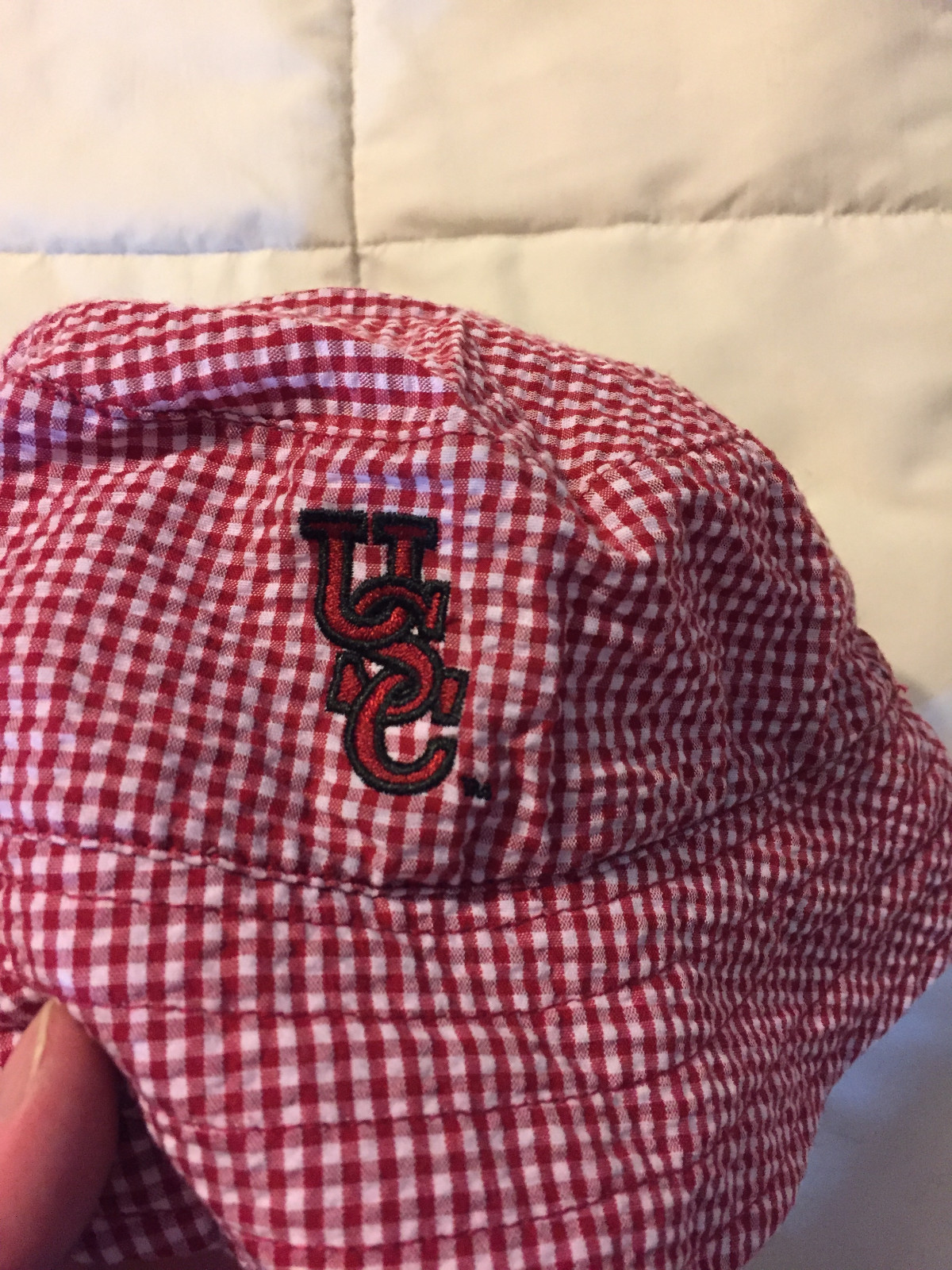 YOUTH SARA LYNN TOGS USC GAMECOCKS CHECKERED BUCKET HAT CAP ONE SIZE