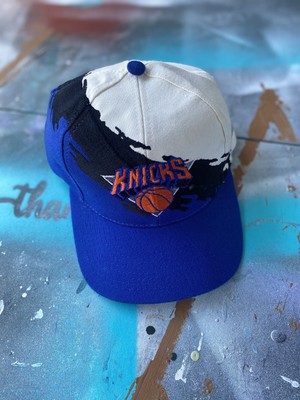 VINTAGE NEW YORK KNICKS  LOGO 7 SPLASH SNAPBACK HAT SUPER RARE 90s NWOT