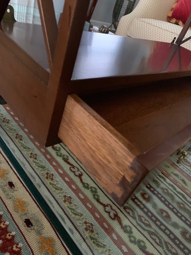 Kittinger WA1038 Mahogany Williamsburg Hanging Wall Shelf w/ Drawer