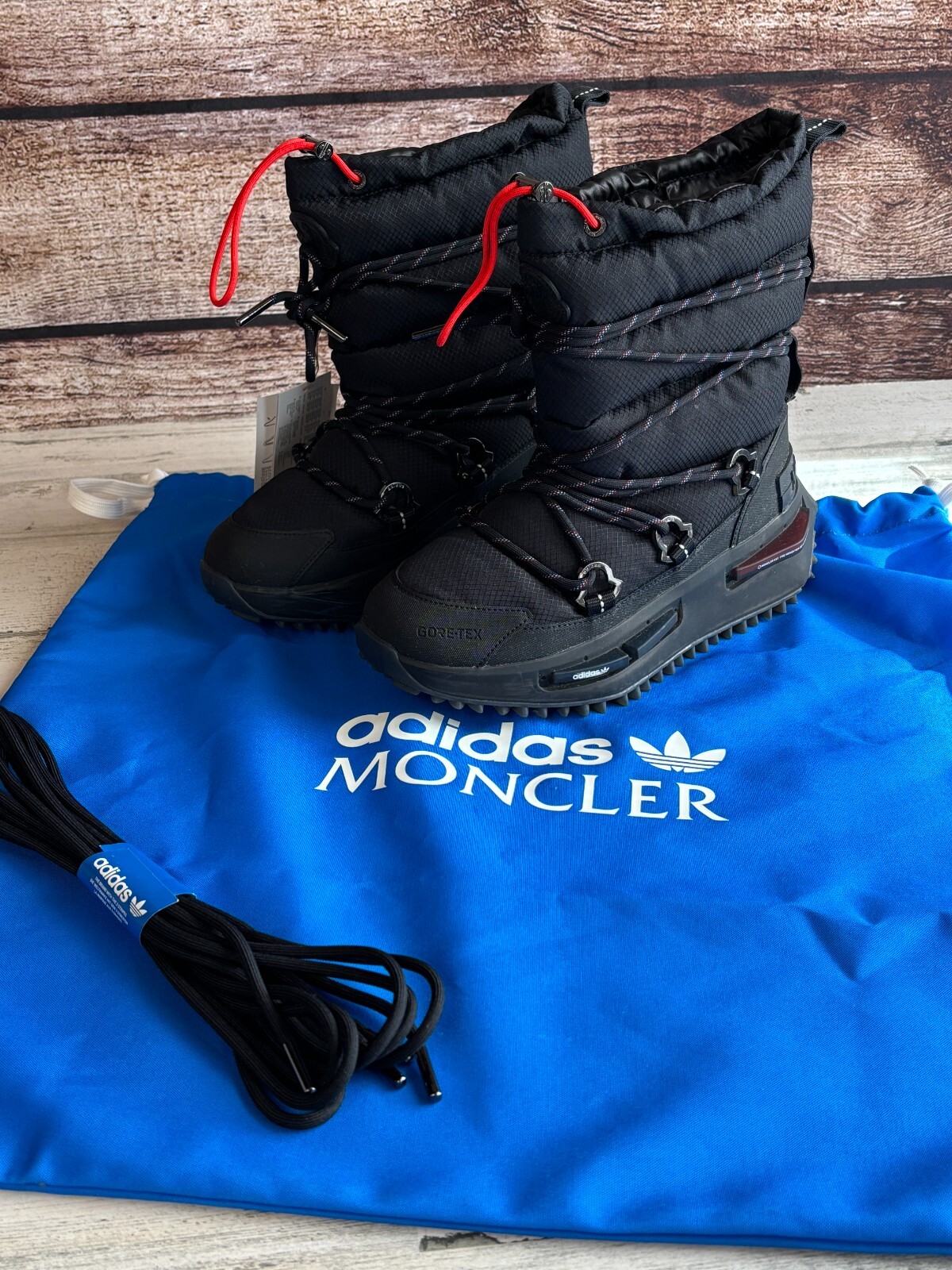 スキー MONCLER boots shoes Moncler Adidas Snow Boots Size 7 | eBay