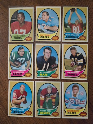 1970 TOPPS FOOTBALL YOU PICK #201 - #263 ****FREE SHIPPING****