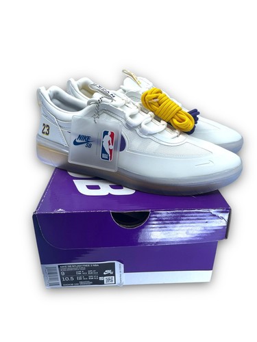 Nike SB Nyjah Free 2 Lakers NBA Men 11.5 Purple Yellow
