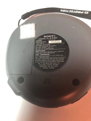 SONY CD WALKMAN G-PROTECTION D-EJ621 PERSONAL CD PLAYER TESTED