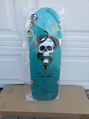 Powell Peralta MIke Mcgill Snake Skateboard Skull & Snake Reissue Teal Stain 