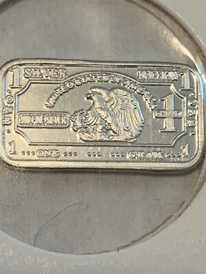 American eagle Bars, 3 PACK of Solid Silver, 1 Gram Bars By REEDERSONG