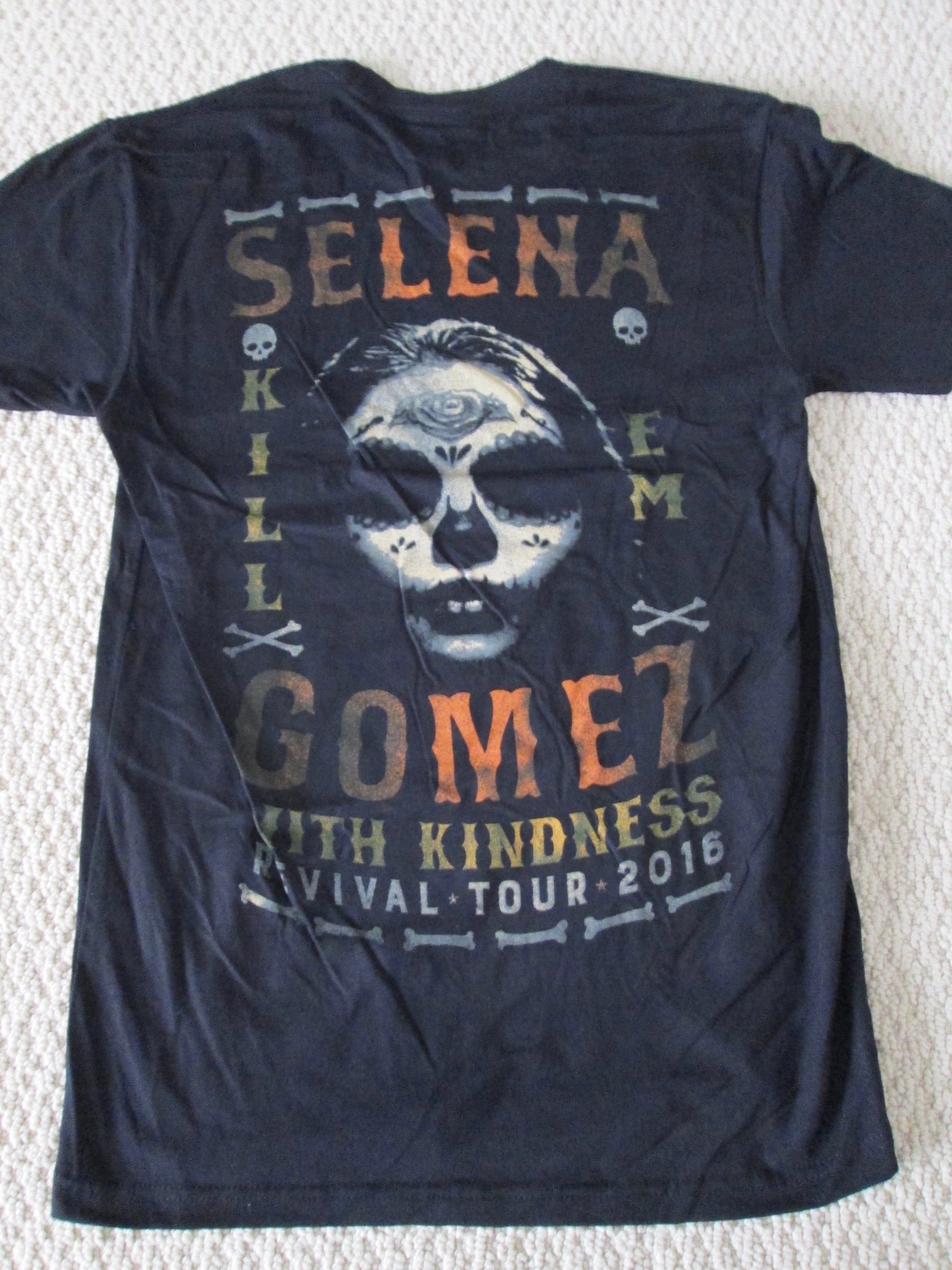 New Auth Selena Gomez Official Revival Tour Merch Skull Kindness Tee Shirt Sz Xsのebay公認海外通販 セカイモン