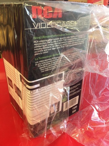 4 New RCA T-120 Blank VHS VCR Video Cassette Tapes 6 Hr.