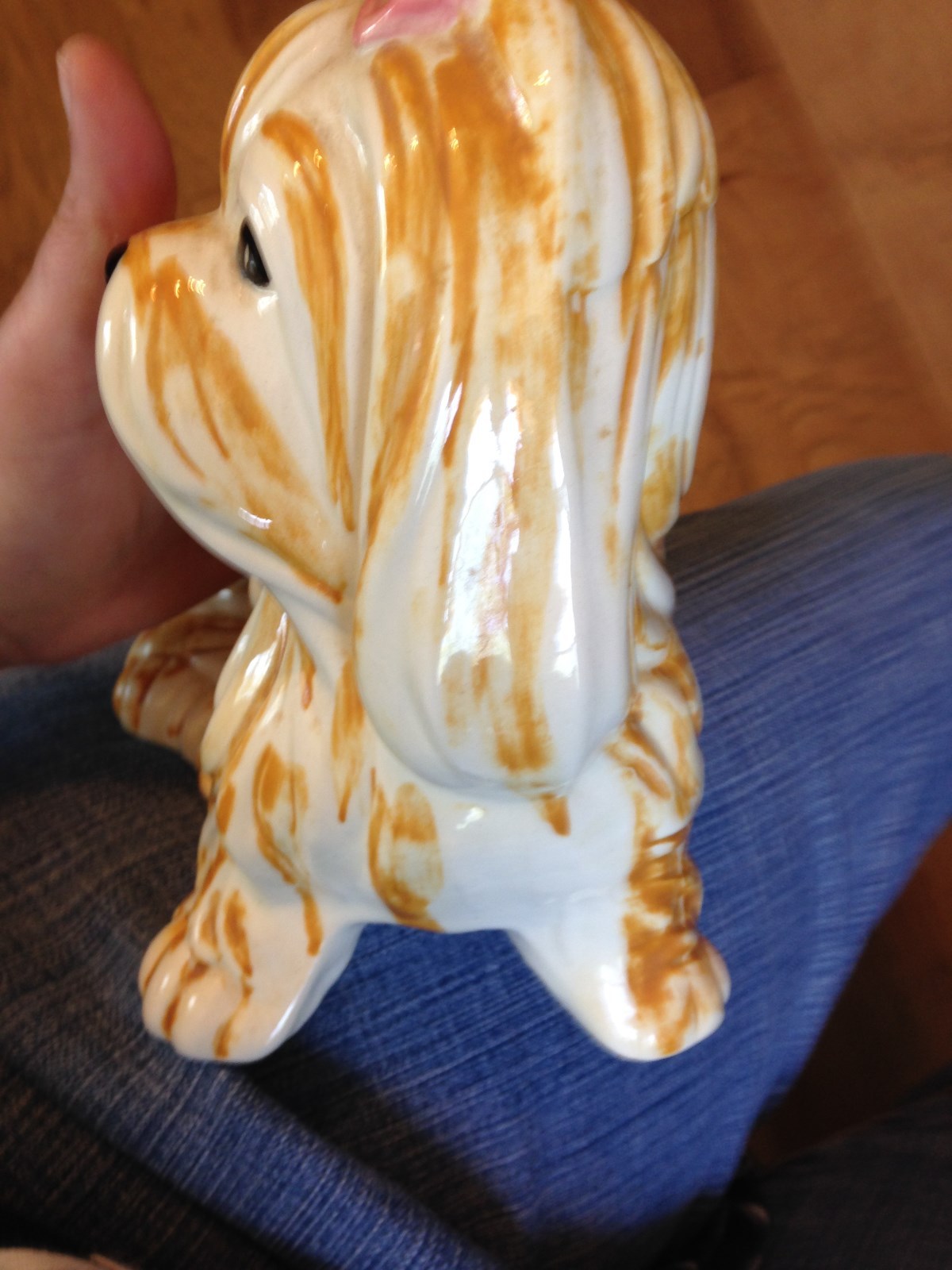 VINTAGE SUNRISE MOLD COMPANY 1977 MUFFY THE SHIH TZU DOG FIGURINE FREE SHIPPING