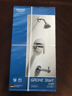 GROHE Start Starlight Chrome 1-Handle Bathtub and Shower Faucet 19913000 new