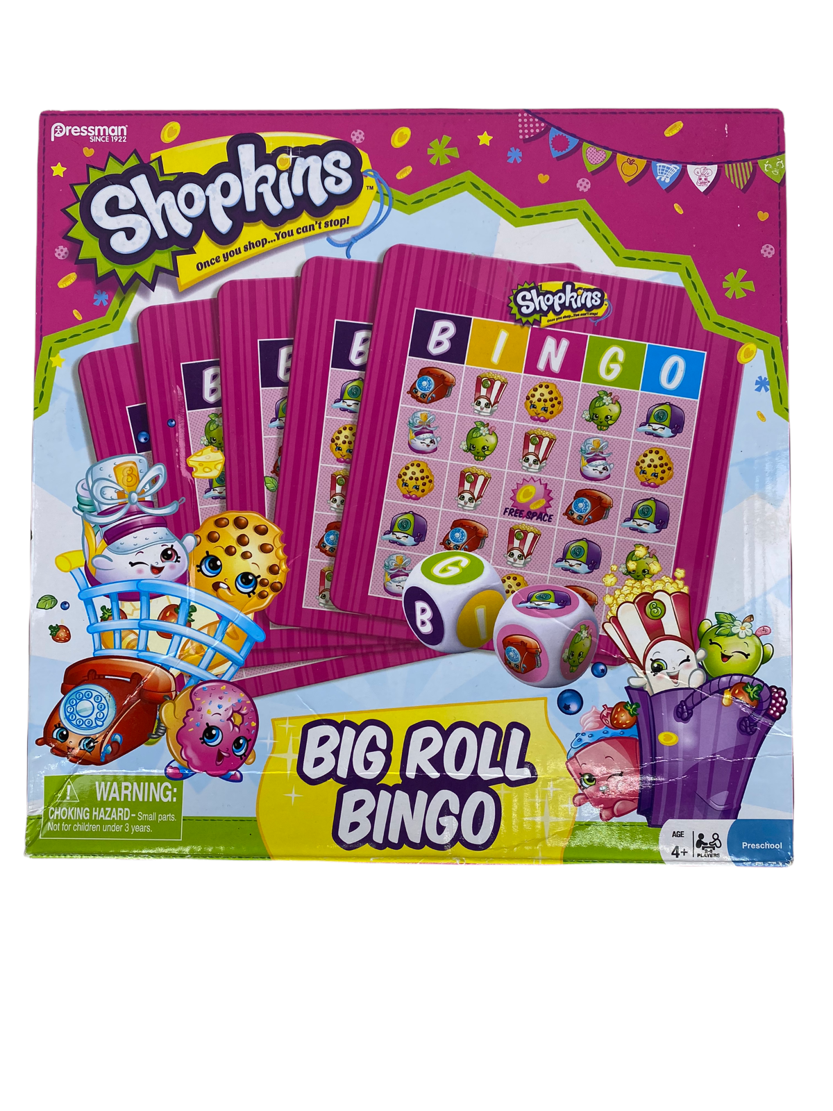 Shopkins Big Roll Bingo Game 2-4 Players Age 4 & Up | eBay for Free Printable Shopkins Bingo