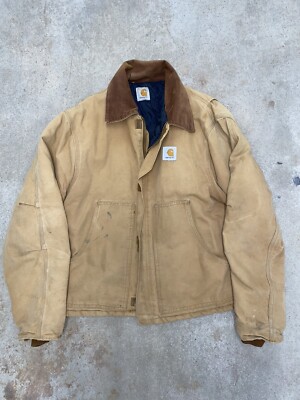 Vintage Carhartt JQ186 Duck Arctic Tan Quilted USA Work Vintage Carhartt JQ186 Duck Arctic Tan Quilted USA Work