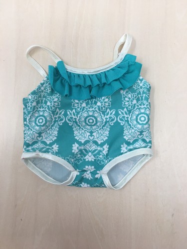 American Girl Bitty Baby Swimsuit From Ocean Blossoms Swim Set Bathing Suit GUC